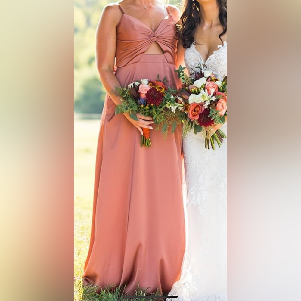 Azazie Cedar Rose sz 8 dress